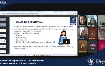 Reunión de seguimiento sobre los Lineamientos para la prevención y abordaje del acoso sexual en el ámbito laboral
