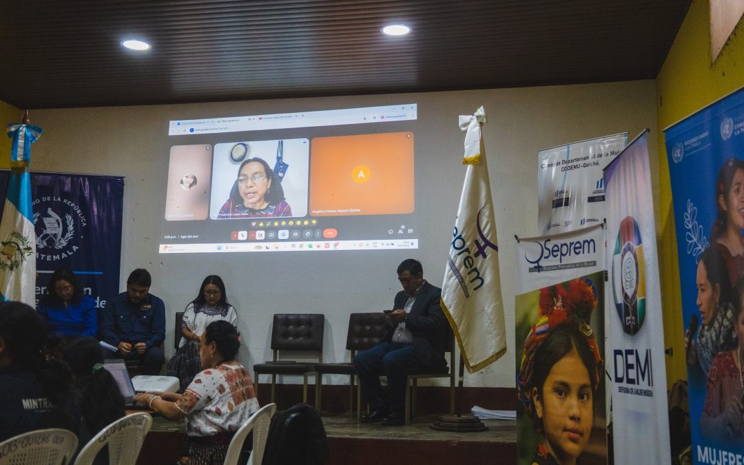 «Diálogo interinstitucional en el Quiché busca fortalecer derechos de las mujeres»