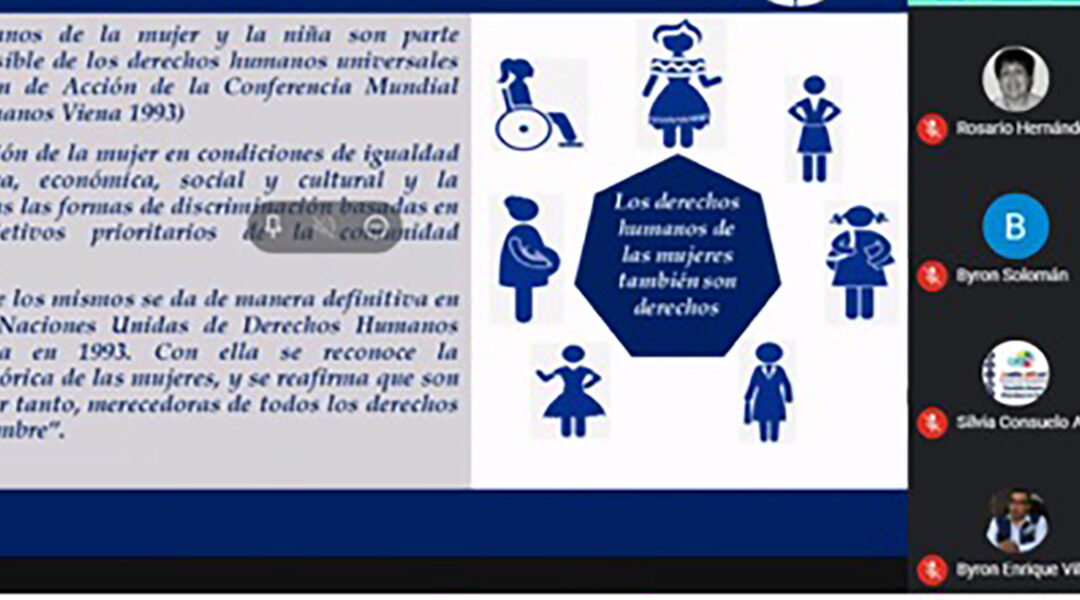 Reunión virtual de socialización de la Política Nacional de Promoción y Desarrollo Integral de las Mujeres PNPDIM y Marco Normativo de los derechos de las Niñas y Mujeres con Discapacidad.
