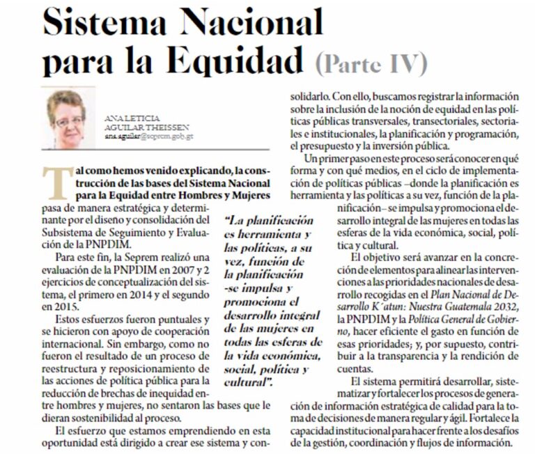 Columna de opinión SEPREM Columna de opinión SEPREM