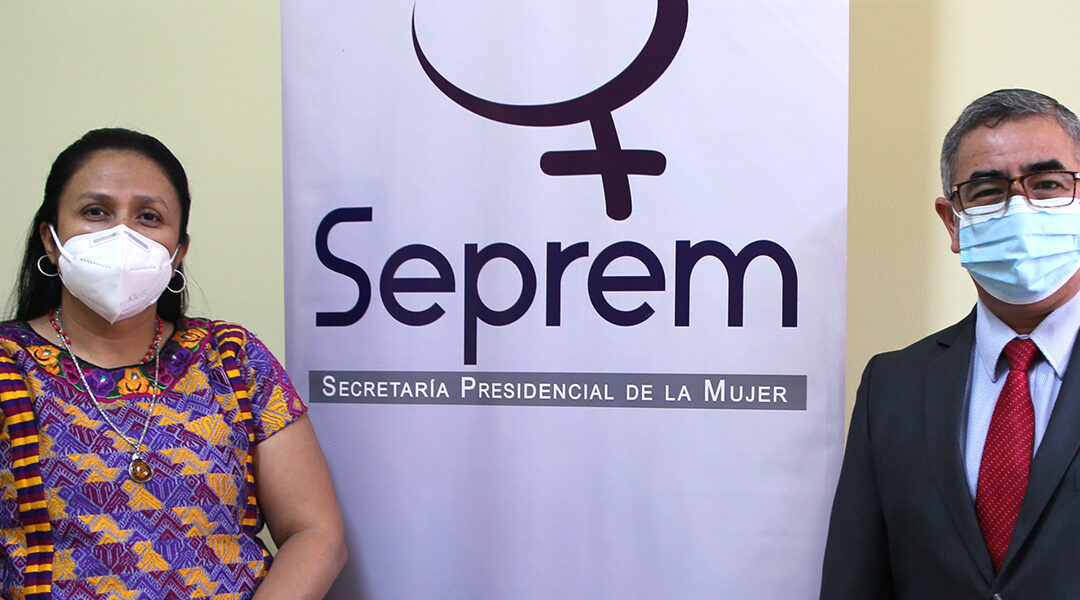 Subsecretaria Presidencial de la Mujer, Silvia Hernández Chinchilla se reúne con el Subsecretario de Planificación y Programación para el Desarrollo, Sr. Luis Arturo Meza.