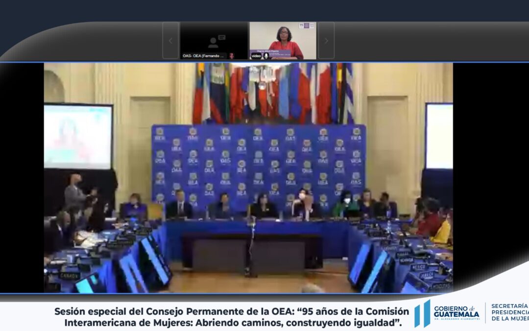 Sesión especial del Consejo Permanente de la OEA: “95 años de la Comisión Interamericana de Mujeres: Abriendo caminos, construyendo igualdad”